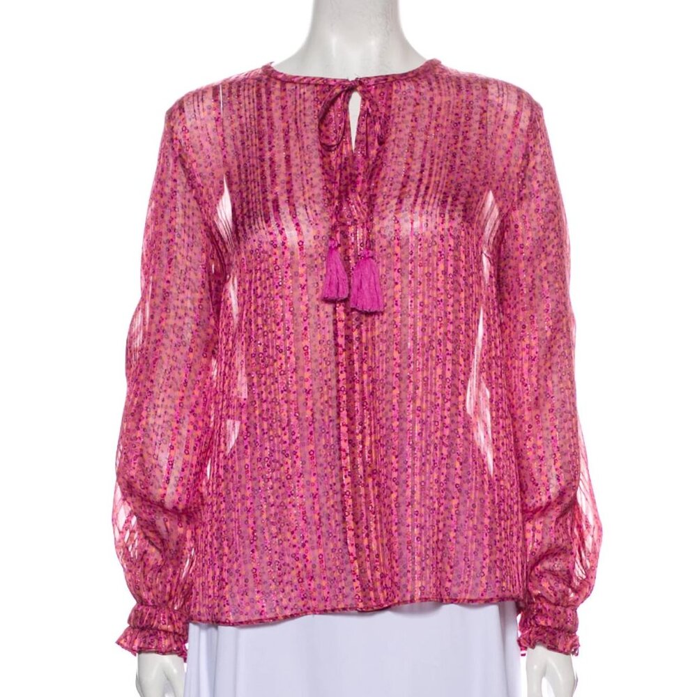 Derek Lam 10 Crosby Floral Print Blouse size 6